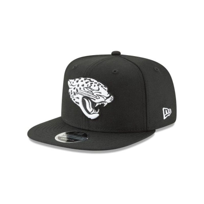 Black Jacksonville Jaguars Hat - New Era NFL High Crown 9FIFTY Snapback Caps USA8472591